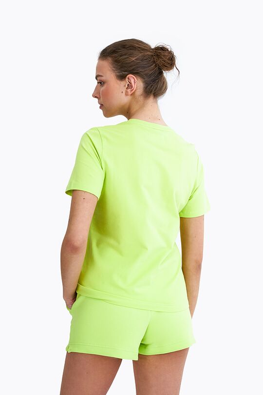 Organic cotton printed t-shirt 3 | GREEN/ KHAKI / LIME GREEN | Audimas