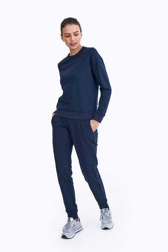 Organic cotton crewneck sweatshirt 4 | BLUE | Audimas