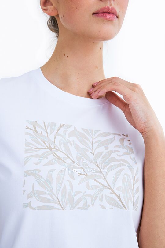 Organic cotton printed t-shirt 2 | WHITE | Audimas