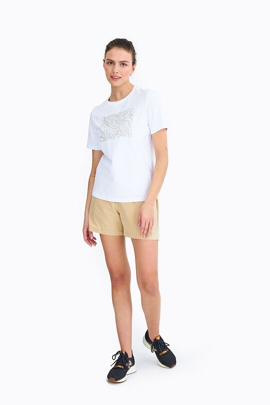 Organic cotton printed t-shirt 4 | WHITE | Audimas