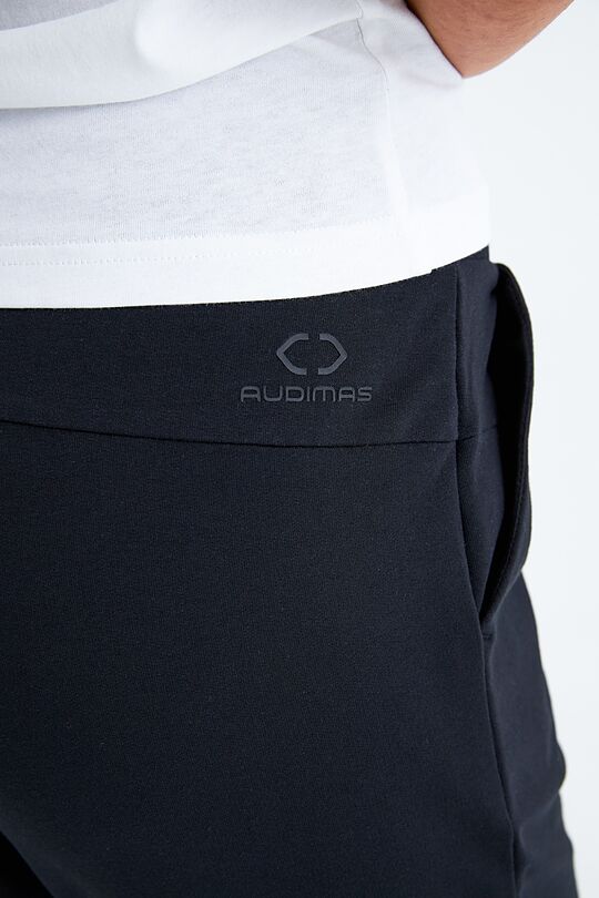 Stretch slim fit sweatpants 4 | BLACK | Audimas