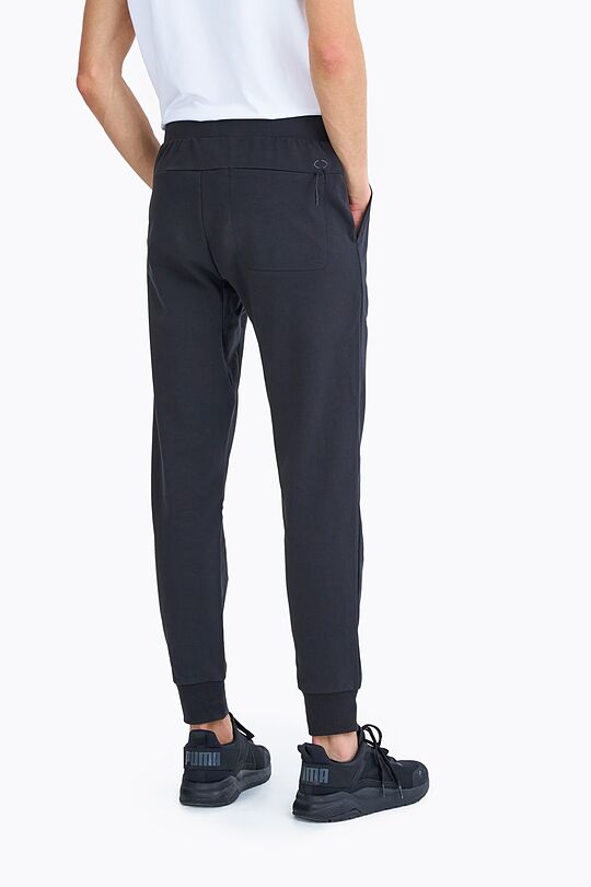 Organic french terry slim fit sweatpants 3 | BLACK | Audimas