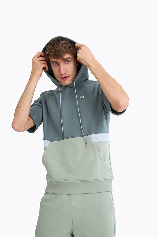 Short sleeve hoodie 1 | GREEN/ KHAKI / LIME GREEN | Audimas