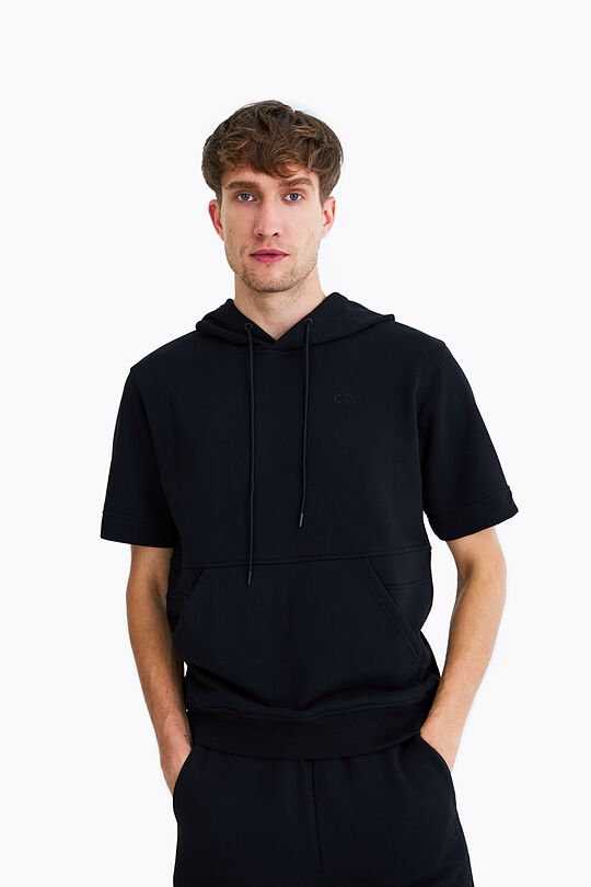 Short sleeve hoodie 1 | BLACK | Audimas
