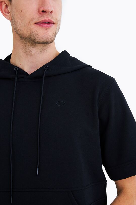 Short sleeve hoodie 3 | BLACK | Audimas