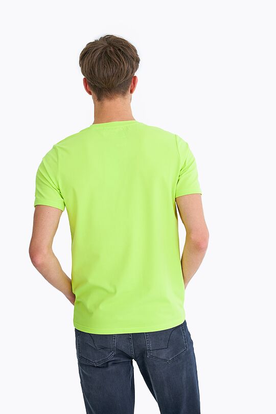 Organic cotton printed t-shirt 3 | GREEN/ KHAKI / LIME GREEN | Audimas