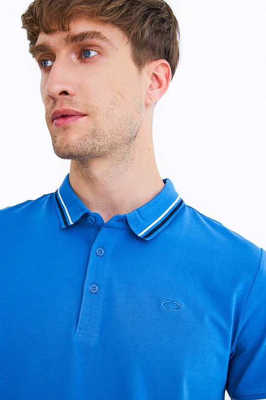 Organic cotton polo t-shirt 2 | BLUE | Audimas