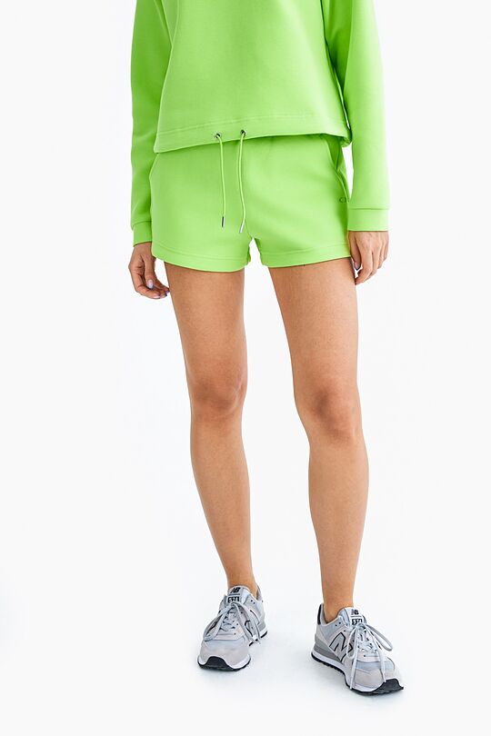 Cotton pique shorts 2 | GREEN/ KHAKI / LIME GREEN | Audimas