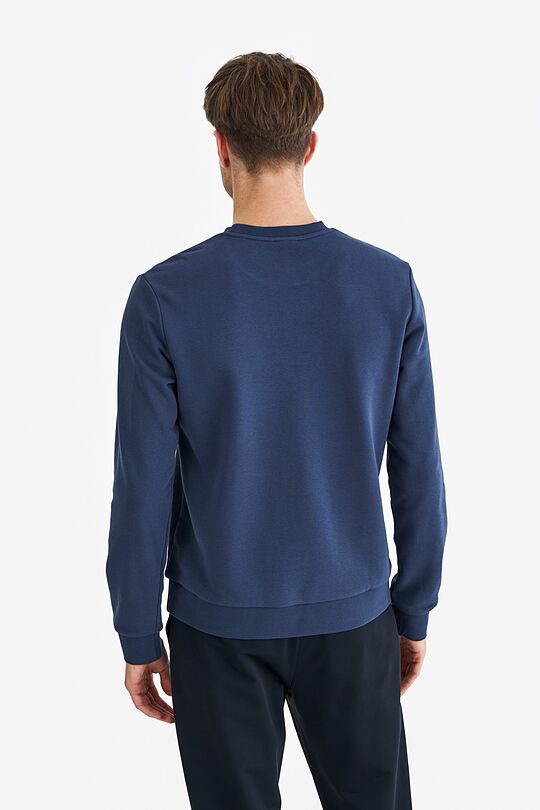 Organic cotton crewneck sweatshirt 2 | BLUE | Audimas