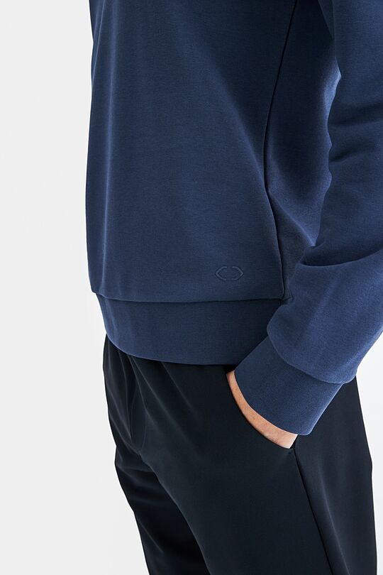 Organic cotton crewneck sweatshirt 3 | BLUE | Audimas