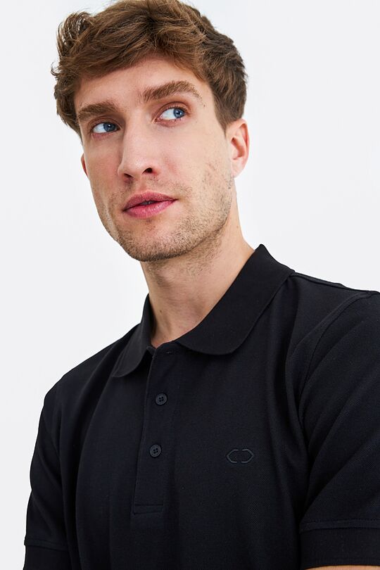 Pique polo t-shirt 3 | BLACK | Audimas