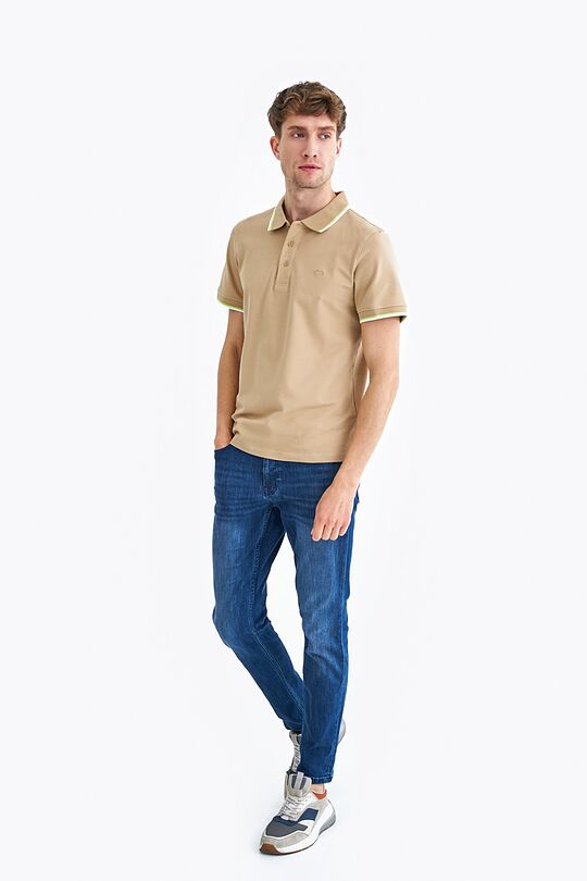 Pique polo t-shirt 1 | BROWN | Audimas