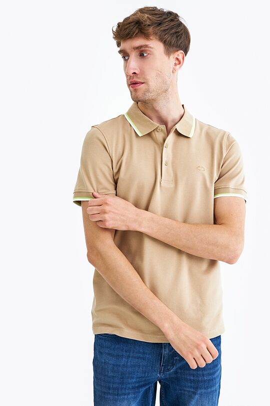 Pique polo t-shirt 2 | BROWN | Audimas