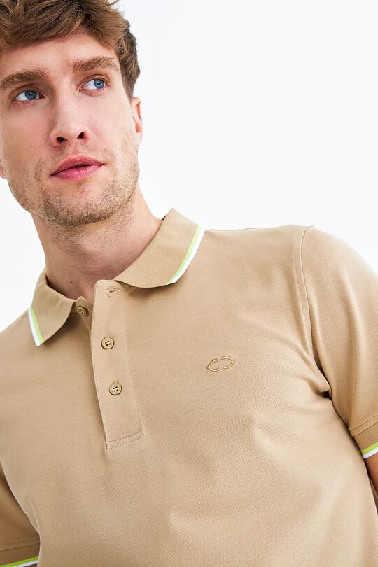 Pique polo t-shirt 3 | BROWN | Audimas