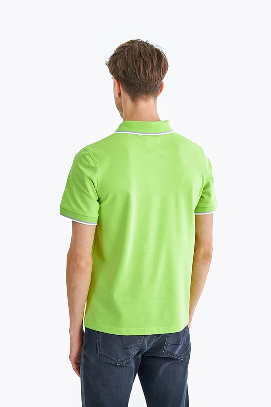 Pique polo t-shirt 2 | GREEN/ KHAKI / LIME GREEN | Audimas
