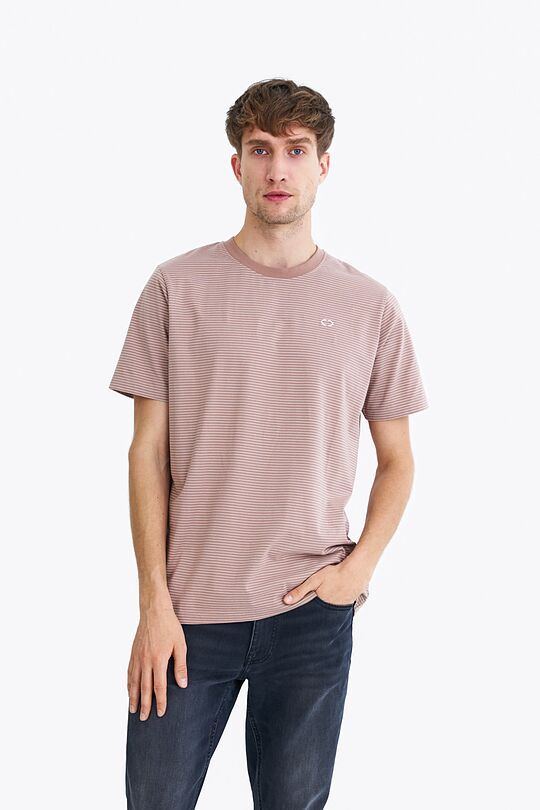 Striped t-shirt 1 | BROWN | Audimas