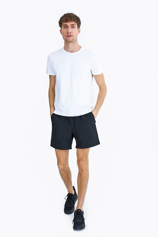 Drawstring wowen shorts 1 | BLACK | Audimas