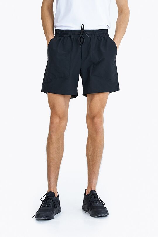 Drawstring wowen shorts 2 | BLACK | Audimas