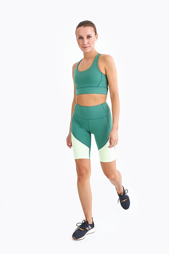 Essential medium support sports bra 4 | GREEN/ KHAKI / LIME GREEN | Audimas