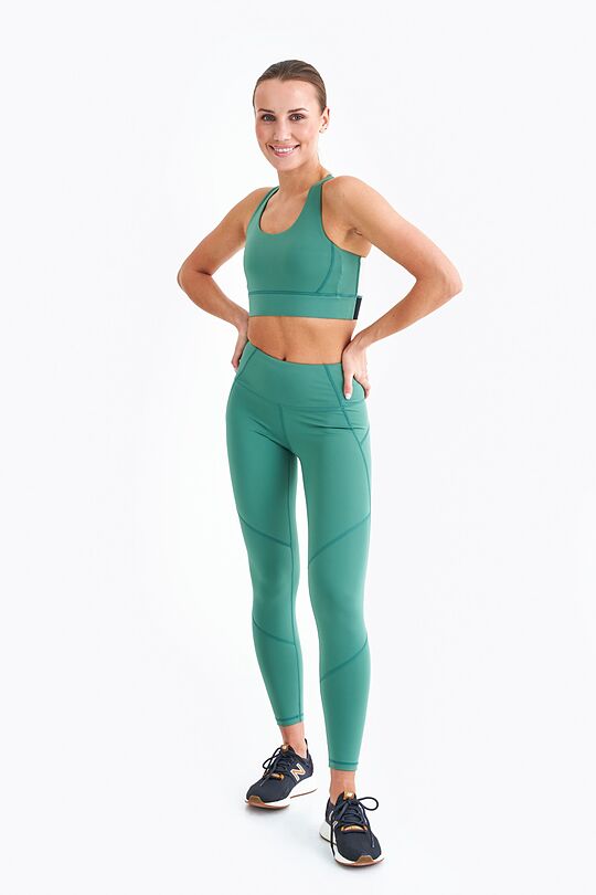 Active leggings 1 | GREEN/ KHAKI / LIME GREEN | Audimas