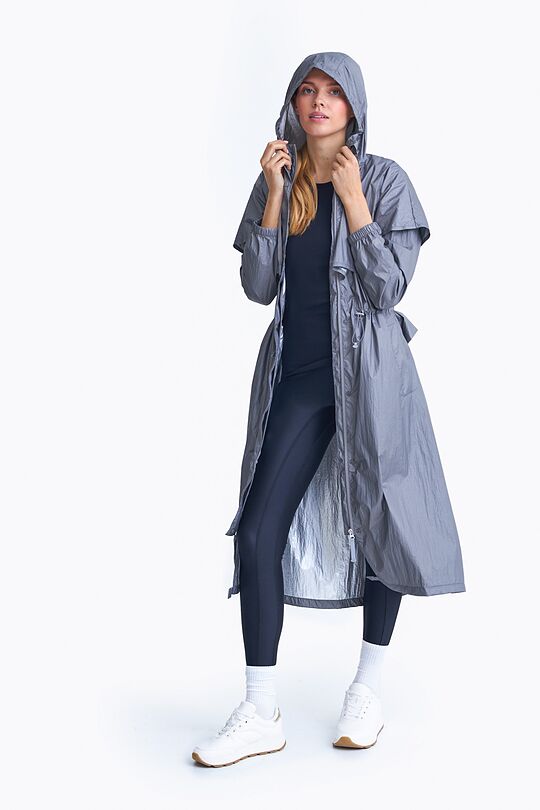 Long adjustable waist parka 7 | GREY | Audimas