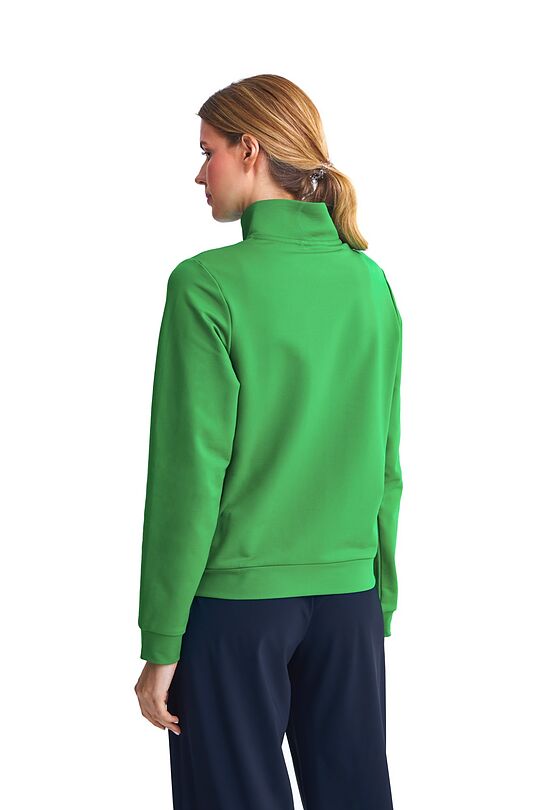 Zip-through stretch sweatshirt with cotton inside 2 | JOLLY GREEN | Audimas