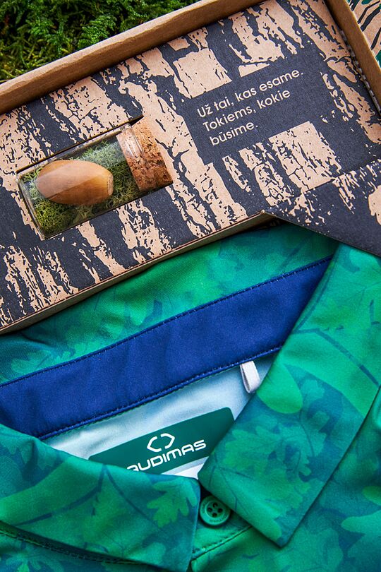 Polo T-shirt Oak with the box 2 | GREEN | Audimas