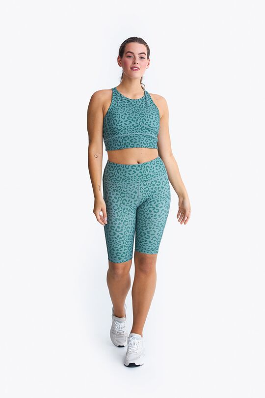 Ribbed sports bra 11 | GREEN/ KHAKI / LIME GREEN | Audimas