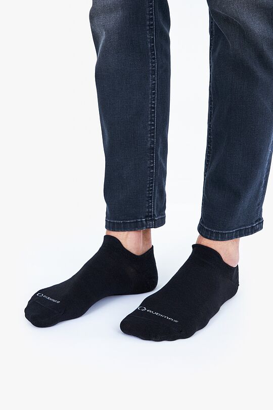 Short cotton sports socks 1 | BLACK | Audimas