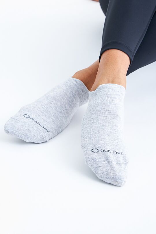 Short cotton sports socks 1 | GREY | Audimas