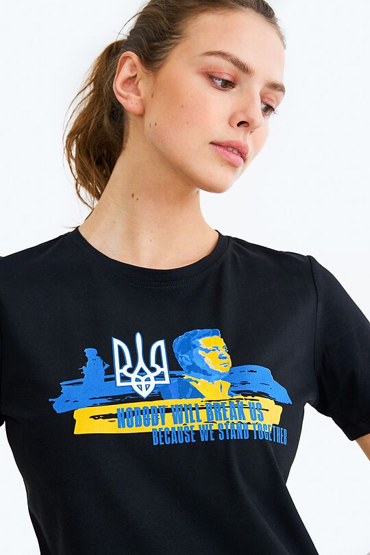 Stand with Ukraine – short sleeve T-shirt 2 | JUODA1 | Audimas