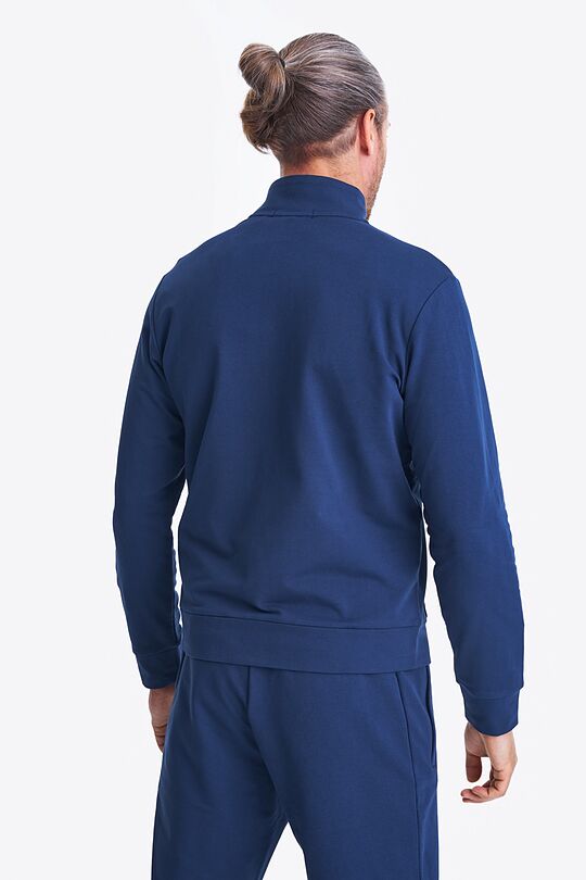 Organic cotton zip-through jacket 2 | BLUE | Audimas