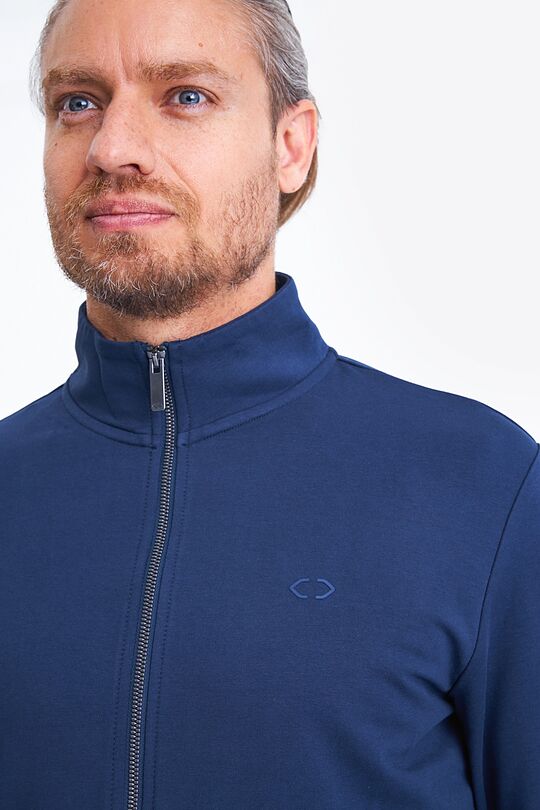 Organic cotton zip-through jacket 3 | BLUE | Audimas