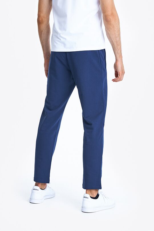 Stretch cotton relaxed fit sweatpants 3 | BLUE | Audimas