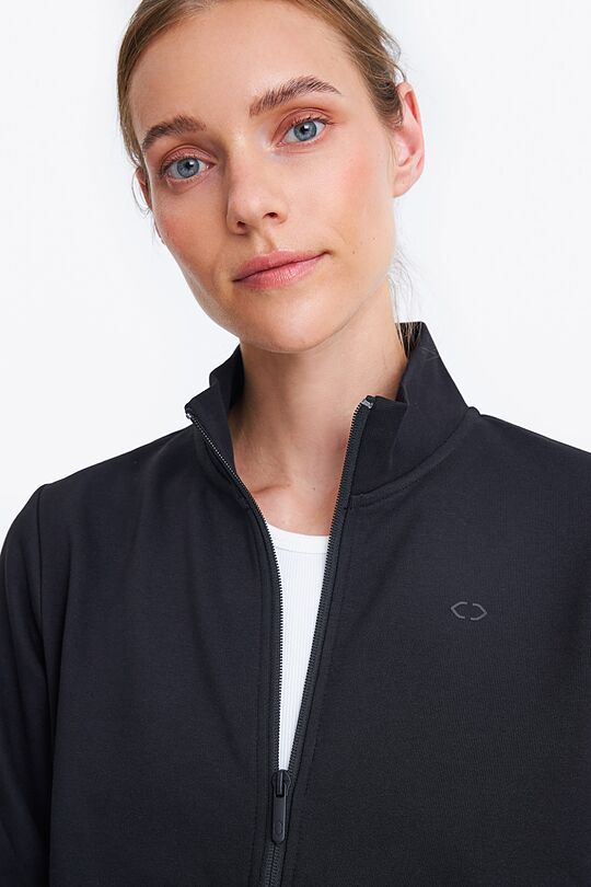 Stretch zip-through jacket 3 | BLACK | Audimas