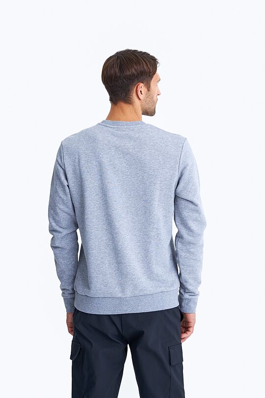 Organic cotton crewneck sweatshirt 2 | GREY/MELANGE | Audimas