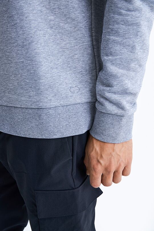 Organic cotton crewneck sweatshirt 3 | GREY | Audimas