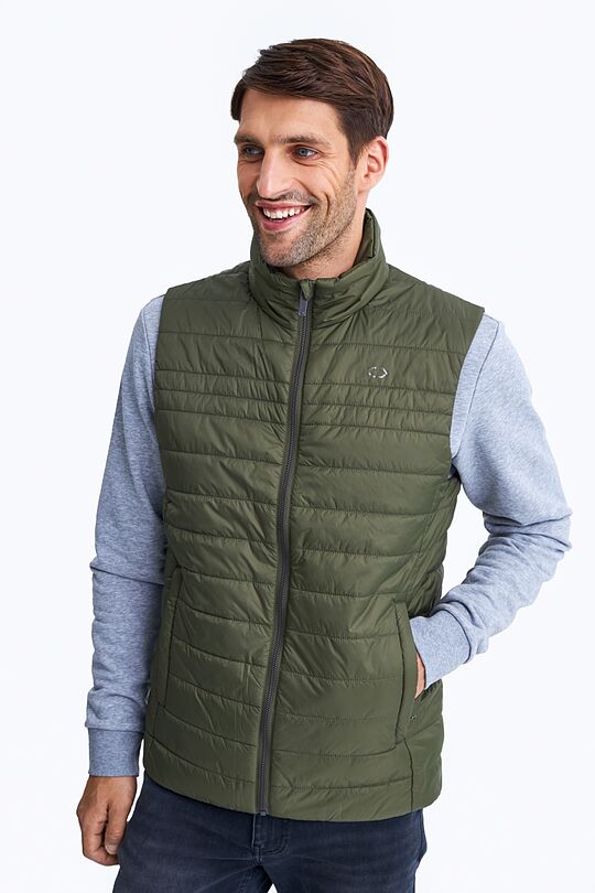 Thermore insulated padded vest 1 | GREEN/ KHAKI / LIME GREEN | Audimas