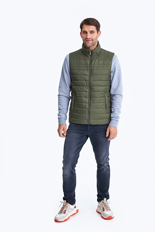 Thermore insulated padded vest 5 | GREEN/ KHAKI / LIME GREEN | Audimas