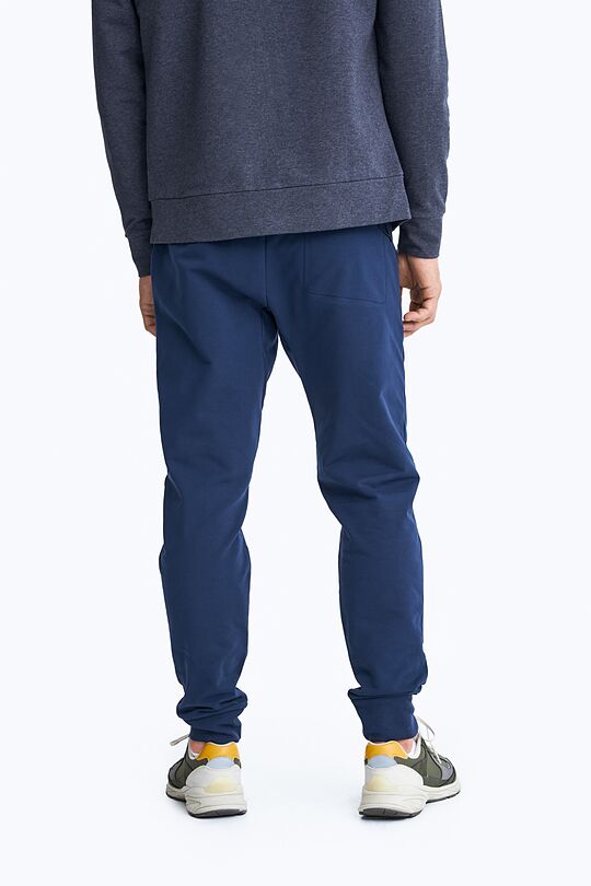 Stretch cotton slim fit sweatpants 3 | BLUE | Audimas