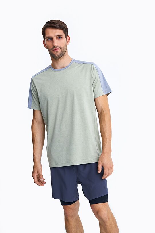 Active functional t-shirt 1 | GREEN/ KHAKI / LIME GREEN | Audimas
