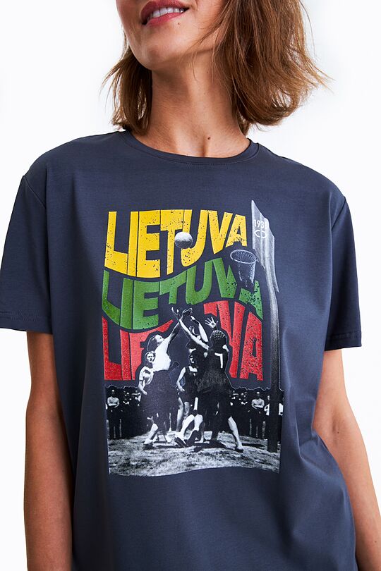 T-Shirt  „Women's national team in silver“ 2 | GREY | Audimas