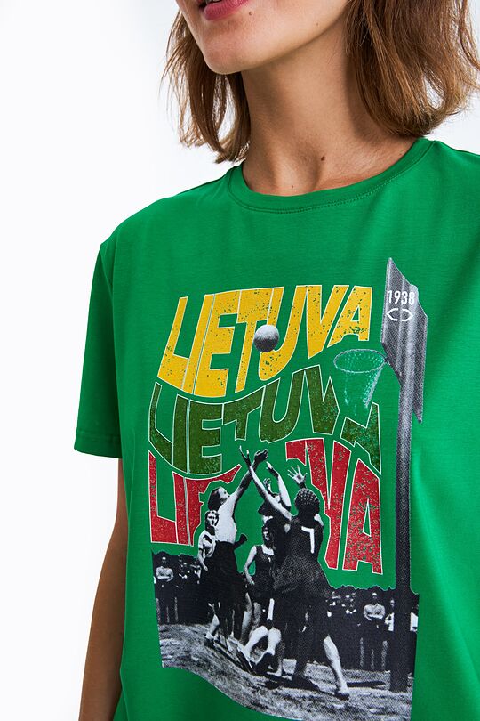 T-Shirt  „Women's national team in silver“ 2 | GREEN | Audimas