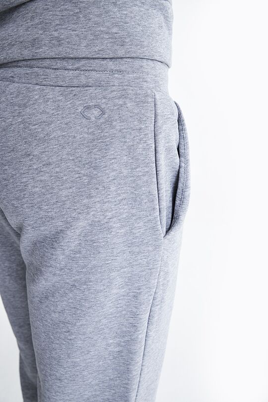 Organic cotton slim fit sweatpants 4 | GREY/MELANGE | Audimas