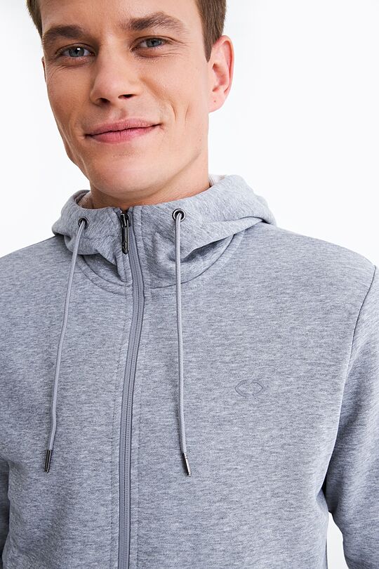 Organic cotton zip through hoodie 3 | GREY | Audimas