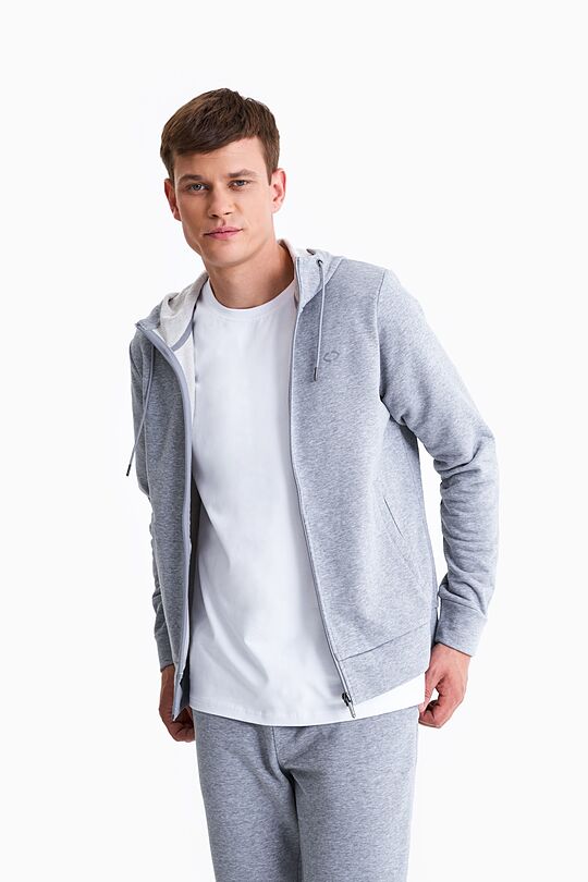 Organic cotton zip through hoodie 4 | GREY | Audimas