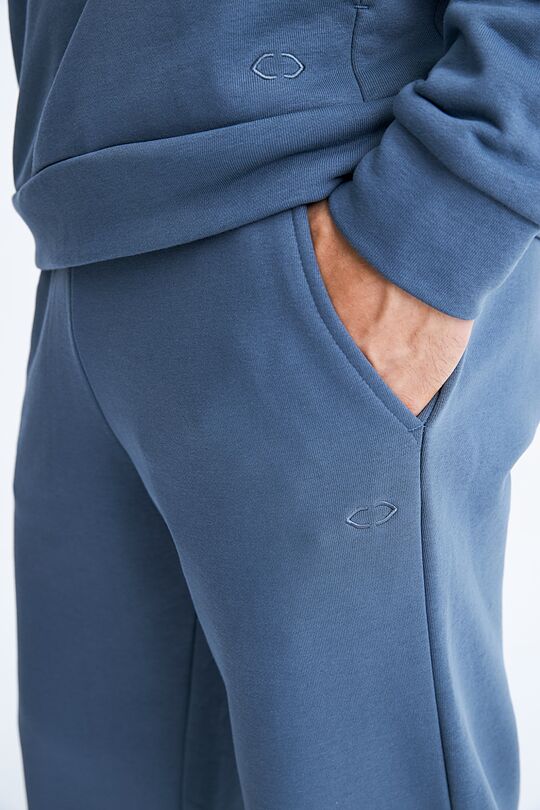 Organic cotton French terry sweatpants 5 | BLUE | Audimas
