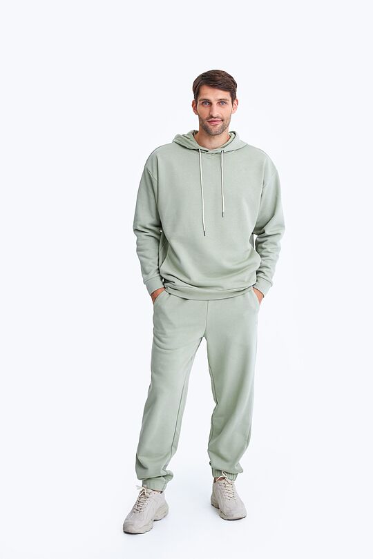 Organic cotton French terry sweatpants 5 | GREEN | Audimas