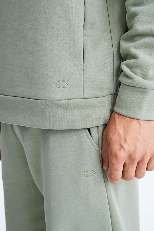 Organic cotton French terry sweatpants 6 | GREEN | Audimas