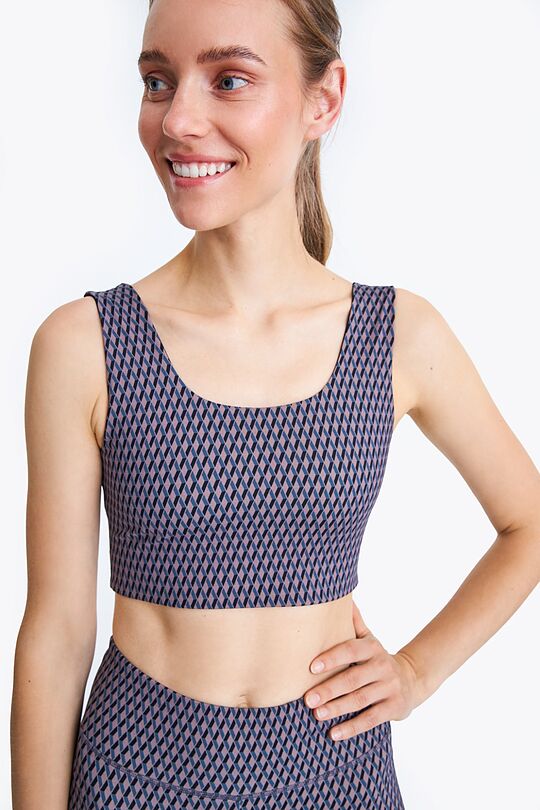 Printed sports bra 1 | BROWN | Audimas